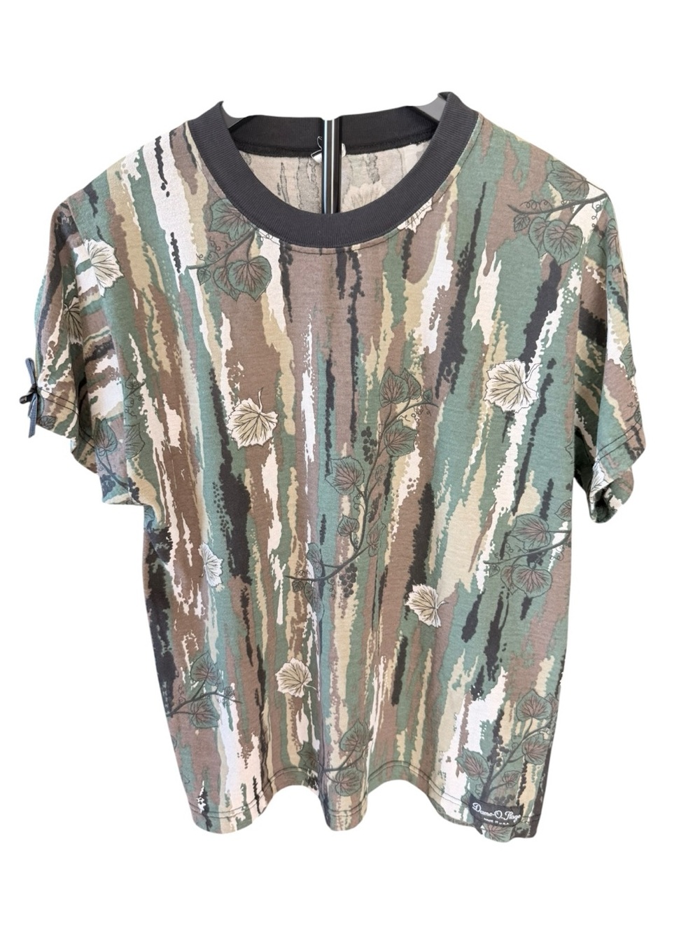 VTG 90s Dame-O-Flage Grapevine‎ Camo T-Shirt Medium